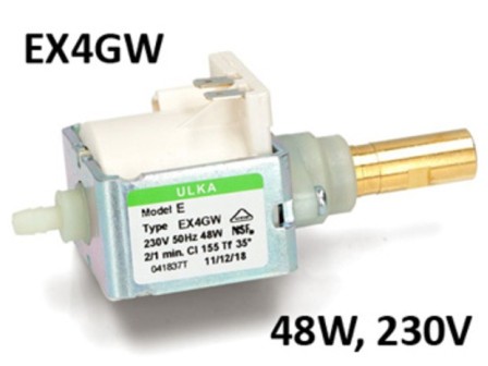 Помпа Ulka CEME 48W 230V модел EX4GW месинг бяла