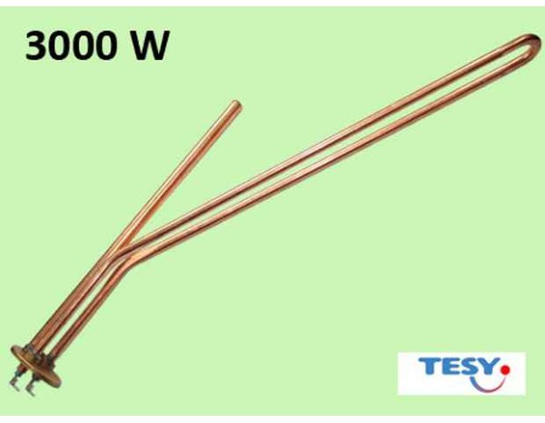 Нагревател за бойлер Tesy 3000W хоризонтален PL мъжки кабелни обувки EB2559