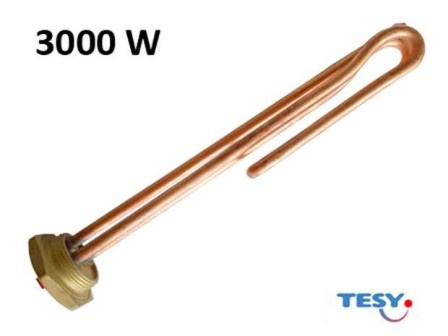 Нагревател за бойлер Tesy 3000W мед