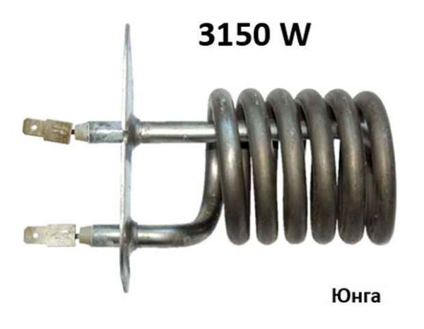 Нагревател за проточен бойлер Юнга 3150W никротал планка