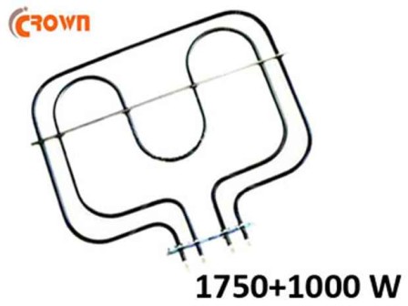 Нагревател за готварска печка Crown 2750W, 1750W+1000W