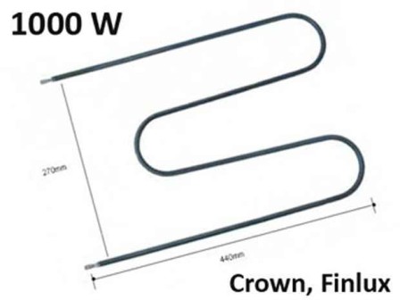 Нагревател за готварска печка Crown 1000W М-образен