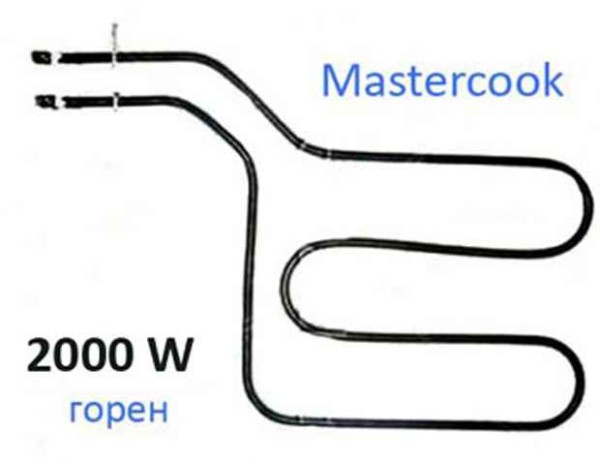 Нагревател за готварска печка Mastercook 2000W, страничен извод