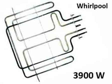 Нагревател за готварска печка Whirlpool 3900W, 2450W+1450W