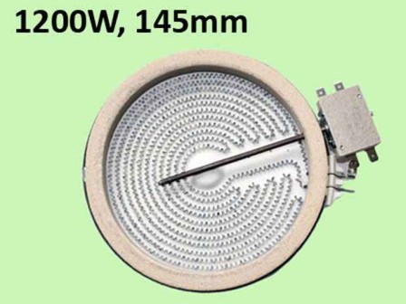 Плоча керамичен плот 1200W 230V d=145 mm/D=165 mm