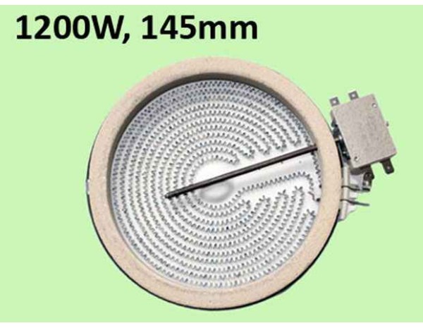 Плоча керамичен плот 1200W 230V d=145 mm/D=165 mm