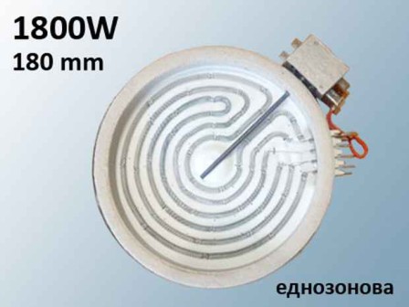 Плоча за керамичен плот 1800W d=180 mm/D=200 mm