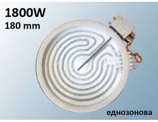 Плоча за керамичен плот 1800W d=180 mm/D=200 mm