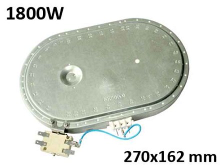 Плоча за керамичен плот 1800W H=270 mm/h=162 mm