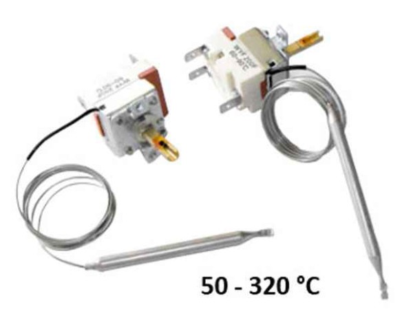 Терморегулатор 50-320 °C за печка с врътка 3 извода