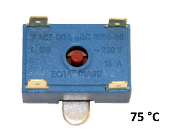 Термозащита двуполюсна за бойлер ТОБС-Д 75 °C