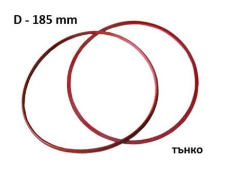 Уплътнение тенджера, външен диаметър D=185 мм тънко