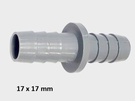 Прав съединител (удължител) за маркуч за мръсна вода 17×17 mm