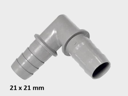 Г-образен съединител (удължител) за маркуч за мръсна вод 21×21 mm