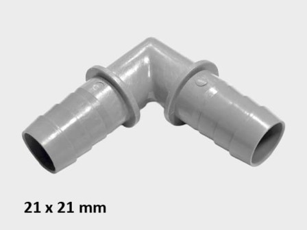 Г-образен съединител (удължител) за маркуч за мръсна вод 21×21 mm