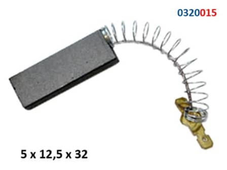 Графитна четка за пералня 5х12,5х32 с пружина