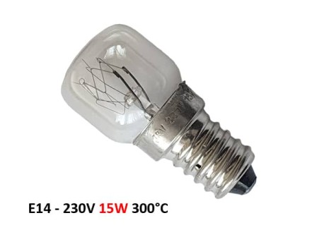 Крушка за фурна на готварска печка E14 15W 230V 300°