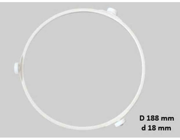 Ролер за чиния диаметър D=188 mm малко колело диаметър d=18 mm