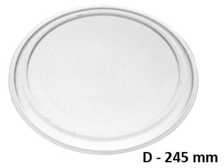 Чиния микровълнова печка диаметър D=245 mm гладка