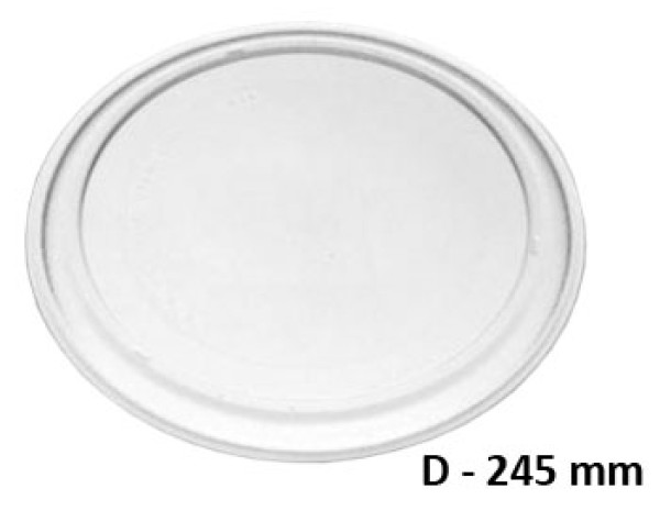 Чиния микровълнова печка диаметър D=245 mm гладка