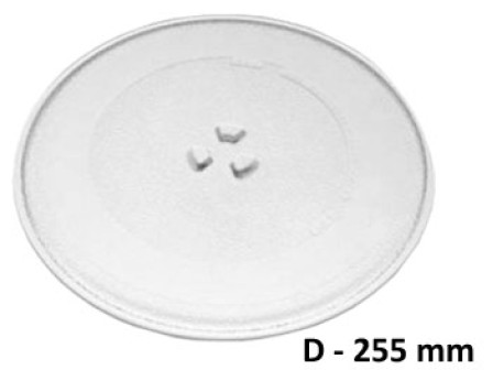 Чиния микровълнова печка диаметър D=255 mm с детелина