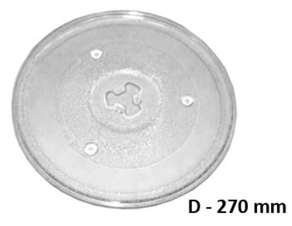 Чиния микровълнова печка диаметър D=270 mm с детелина