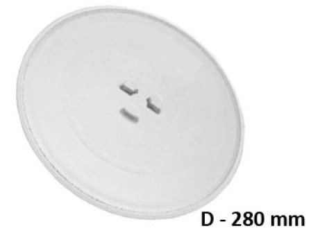 Чиния микровълнова печка диаметър D=280 mm с детелина