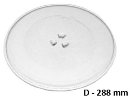 Чиния микровълнова печка диаметър D=288 mm с детелина