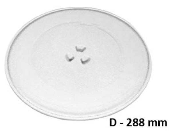 Чиния микровълнова печка диаметър D=288 mm с детелина