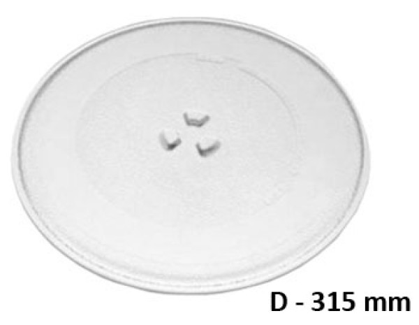 Чиния микровълнова печка диаметър D=315 mm с детелина