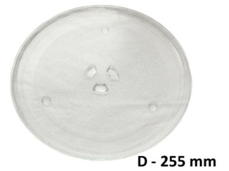 Чиния микровълнова печка диаметър D=255 mm с детелина