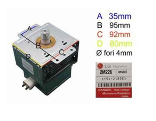 Магнетрон микровълнова печка 2M226-01GMT