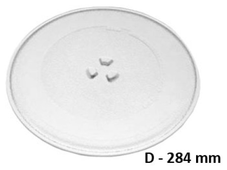 Чиния микровълнова печка диаметър D=284 mm с детелина