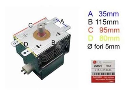 Магнетрон микровълнова печка 2M226 15CJE