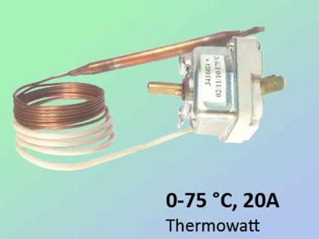 Терморегулатор бойлер Thermowatt 20А 0-75°C