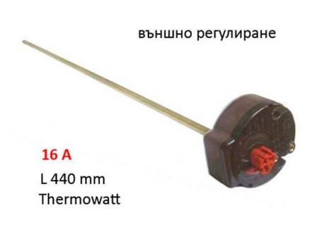 Терморегулатор бойлер Tesy 16A L=440 mm кафяв външно регулиране