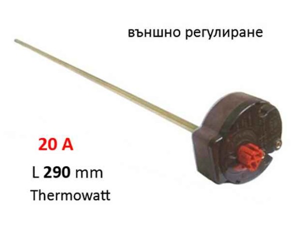 Терморегулатор бойлер Tesy 16A L=270 mm кафяв външно регулиране