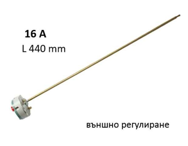 Терморегулатор бойлер Tesy 16А L= 440 mm сив външно регулиране