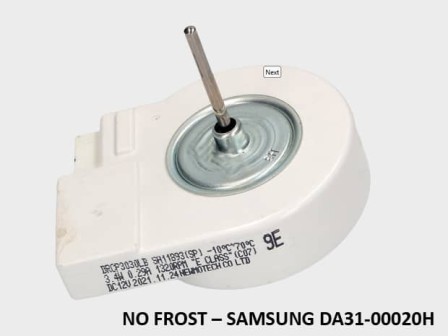 Мотор за вентилатор хладилник NO FROST – SAMSUNG DA31-00020H