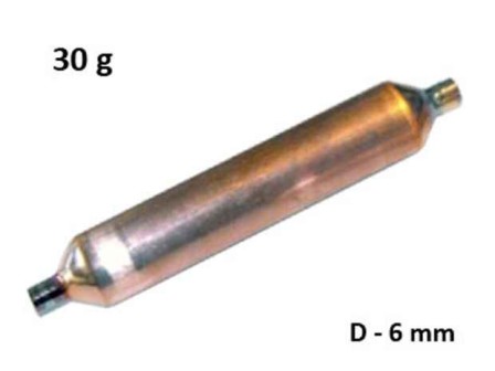 Дехидратор 30gr диаметър D=6.2 mm х 6.2 mm