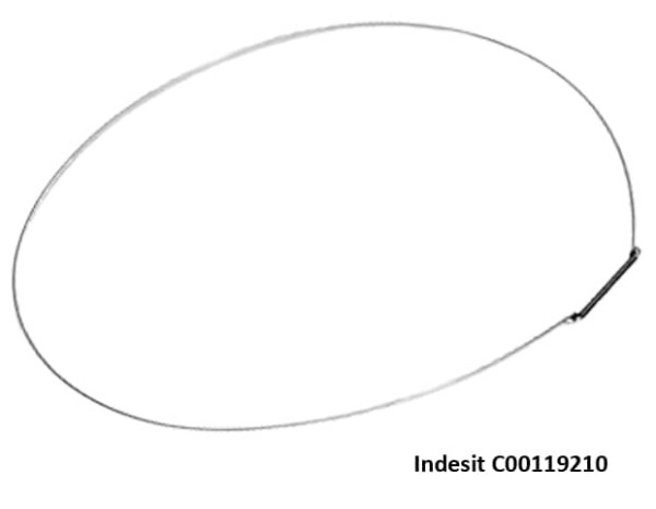 Скоба предна за маншон пералня Indesit C00119210 - 107ID01