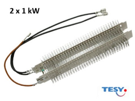 Нагревател за вентилаторна печка Tesy 2х1KW 230V