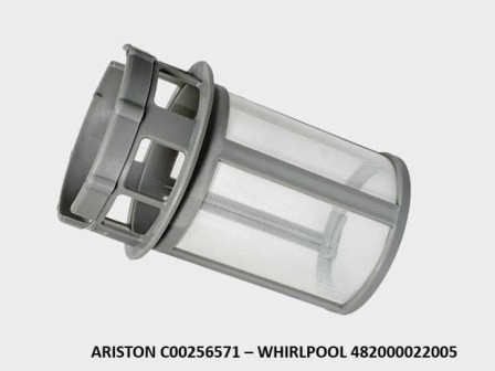 Филтър за съдомиялна – ARISTON C00256571 – WHIRLPOOL 482000022005