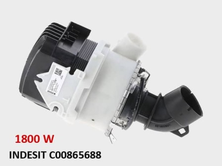 Помпа с нагревател 1800W за съдомиялна INDESIT C00865688