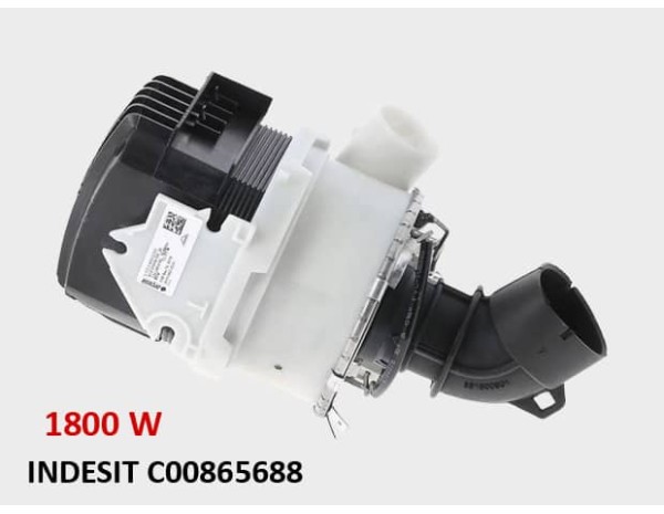 Помпа с нагревател 1800W за съдомиялна INDESIT C00865688