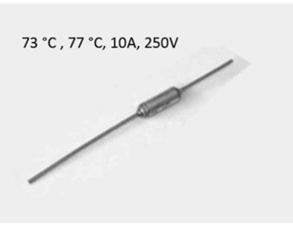 Стопяем термопредпазител 73°C 77°C 10А