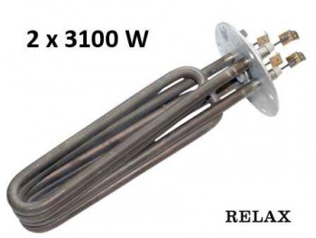 Нагревател за проточен, бойлер RELAX, 2х3100W, никротал