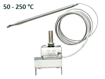 Терморегулатор 50-250 °C, за фурна, на печка, Tecasa