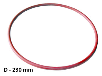 Уплътнение тенджера под налягане, руска, външен диаметър D=230мм, червено
