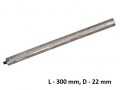 Аноден протектор за бойлер, диаметър D=21.3мм, дължина L=300мм, шпилка М8х10 